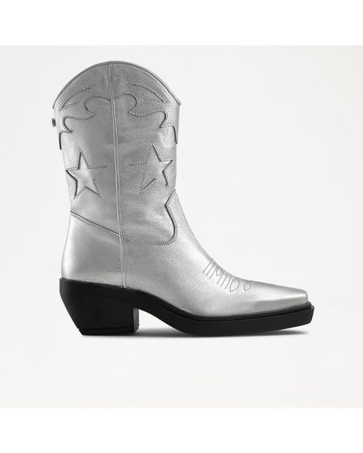 Russell & Bromley Gray Rodeo Western Boot