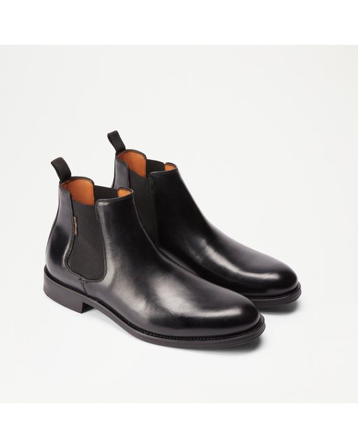Russell & Bromley Black Guildford Chelsea Boot for men
