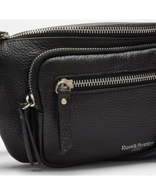 Russell & Bromley Super Moon Women's Black Curved Utility Crossbody Bag