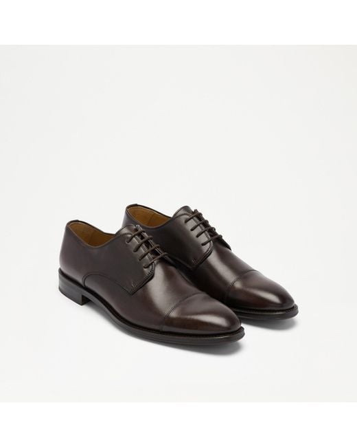 Russell & Bromley Brown Fulham Toe Cap Derby for men