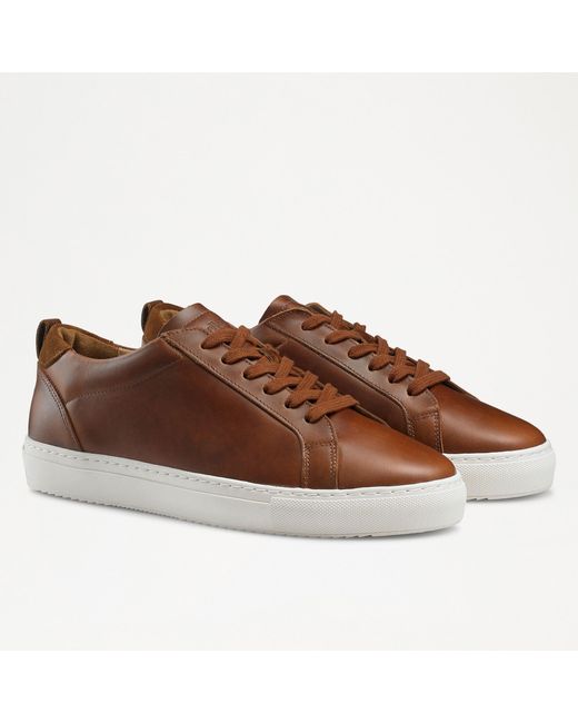 Russell & Bromley Relay Men's Brown Lace To Toe Sneaker for men