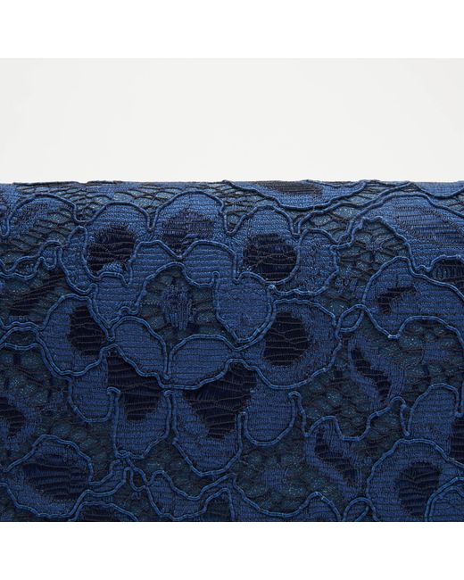 Russell & Bromley Blue Snipped Clutch Women's Navy Lace Clutch