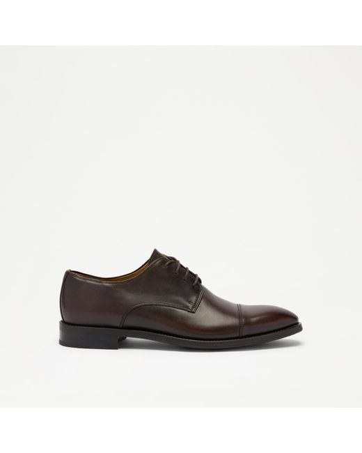 Russell & Bromley Brown Fulham Toe Cap Derby for men