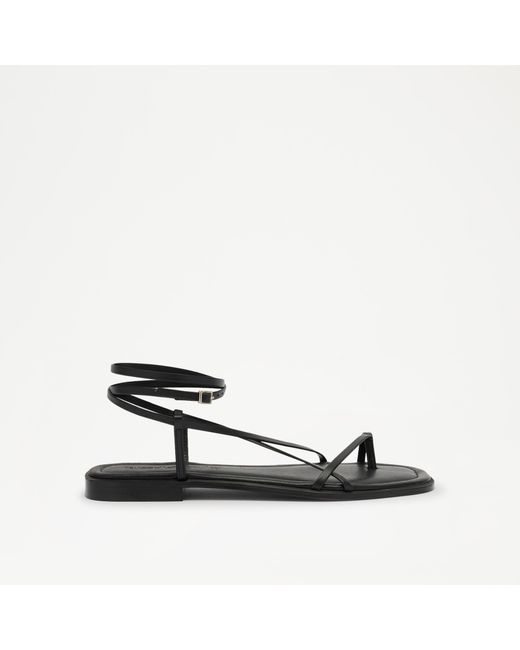 Russell & Bromley Black Chicksgrove Thin Strappy Sandal