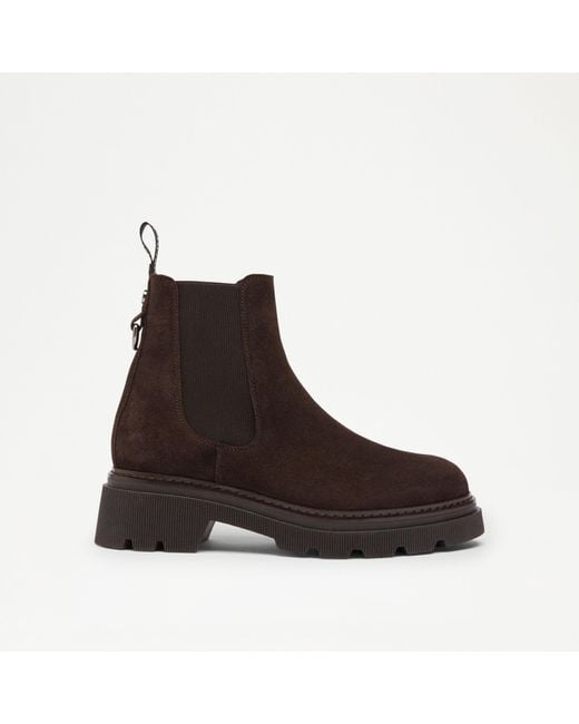 Russell & Bromley Brown Mystic Chunky Chelsea Ankle Boot