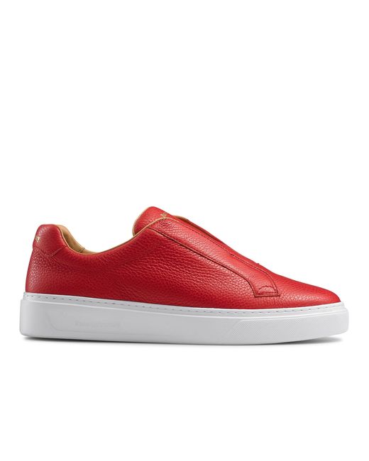 Russell & Bromley Red Slipway Laceless Sneaker for men