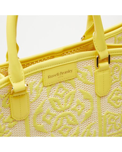 Russell & Bromley Gemini Women's Yellow Woven Tote