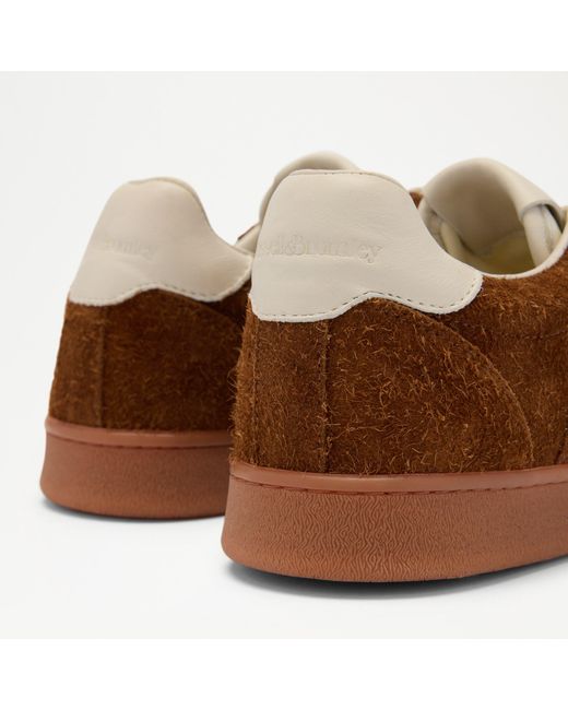 Russell & Bromley Brown Flete Textured Heritage Trainer