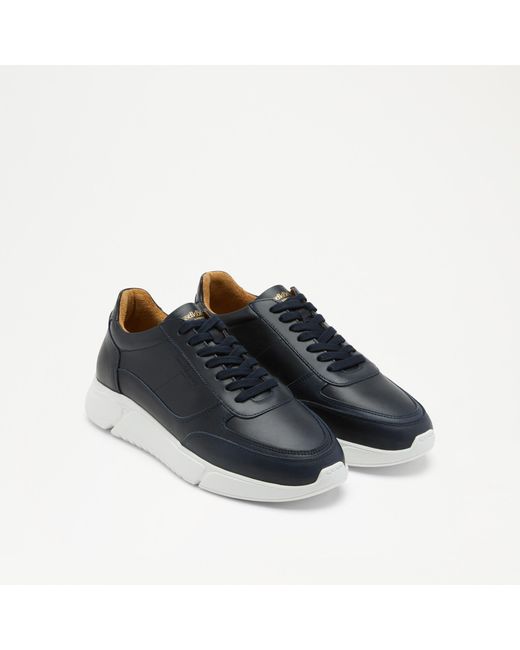 Russell & Bromley Black Linford Laced Runner Sneaker for men