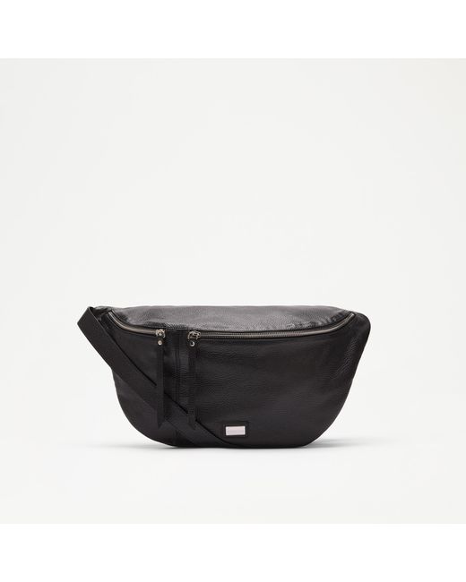 Russell & Bromley Black Streamline Oversized Crossbody Bag