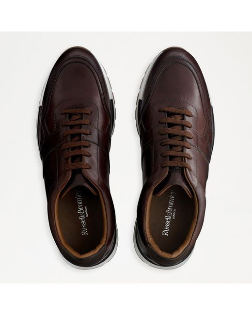Russell & Bromley Brown Lomond Lace-up Sneaker for men