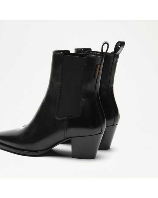 Russell & Bromley Black Calle Western Chelsea Boot