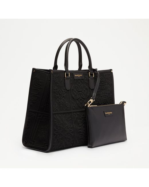 Russell & Bromley Gemini Women's Black Woven Tote
