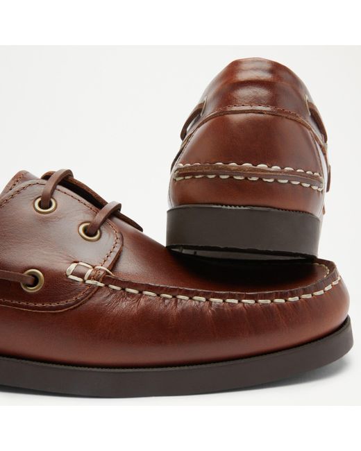 Russell & Bromley Keeley Men's Brown Leather Hybrid Loafers for men