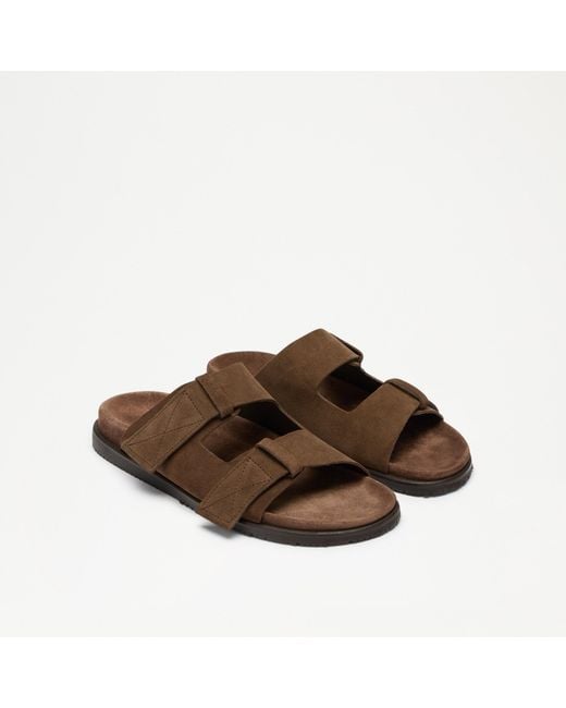 Russell & Bromley Brown Linstead Double Strap Sandal for men