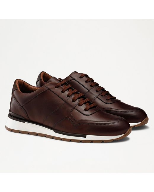 Russell & Bromley Brown Lomond Lace-up Sneaker for men
