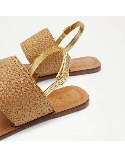Russell & Bromley Natural In The Loop Two Part Sandal