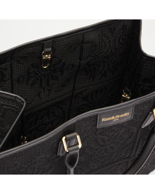 Russell & Bromley Gemini Women's Black Woven Tote