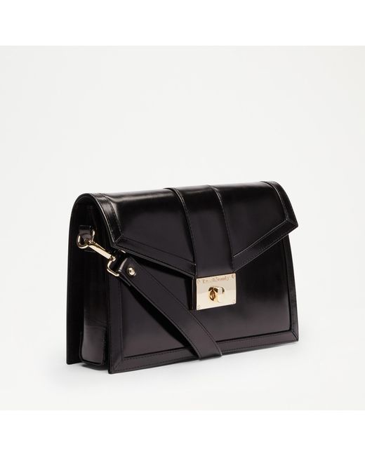 Russell & Bromley Southbank Women's Black Leather Structured Cross Body Bag