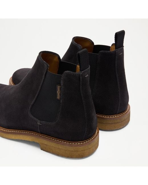 Russell & Bromley Black Dublin Crepe Sole Chelsea for men