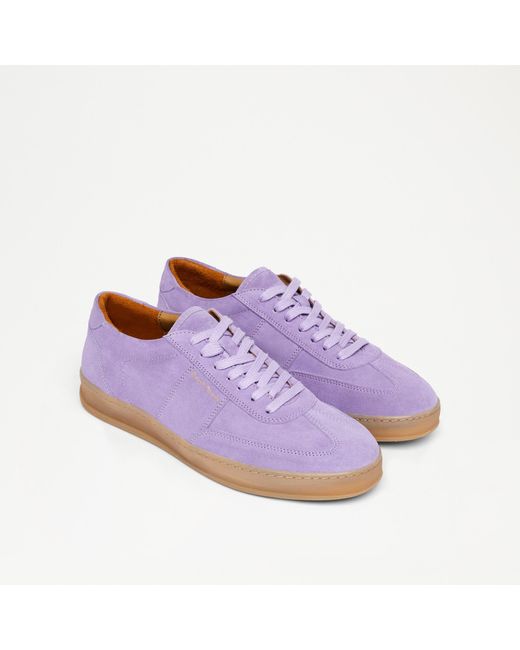 Russell & Bromley Bailey Men's Purple Suede Gum Sole Sneaker for men