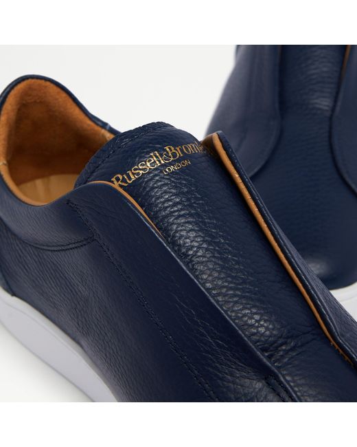 Russell & Bromley Blue Boldon Men's Navy Slip On Sneaker for men