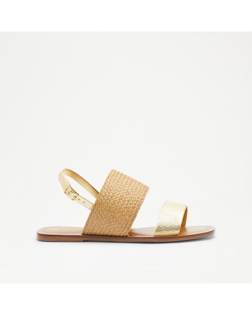 Russell & Bromley Natural In The Loop Two Part Sandal
