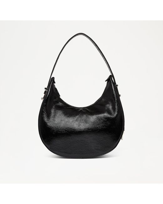 Russell & Bromley Milan Women's Black Curved Shoulder Bag