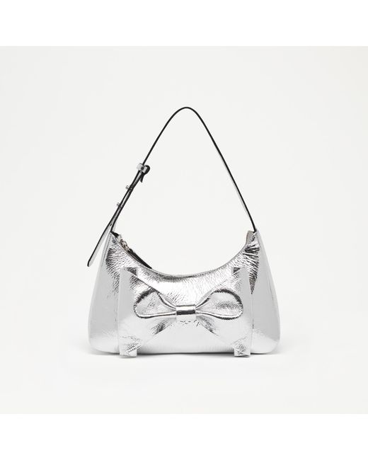 Russell & Bromley White Bow Bow Shoulder Bag