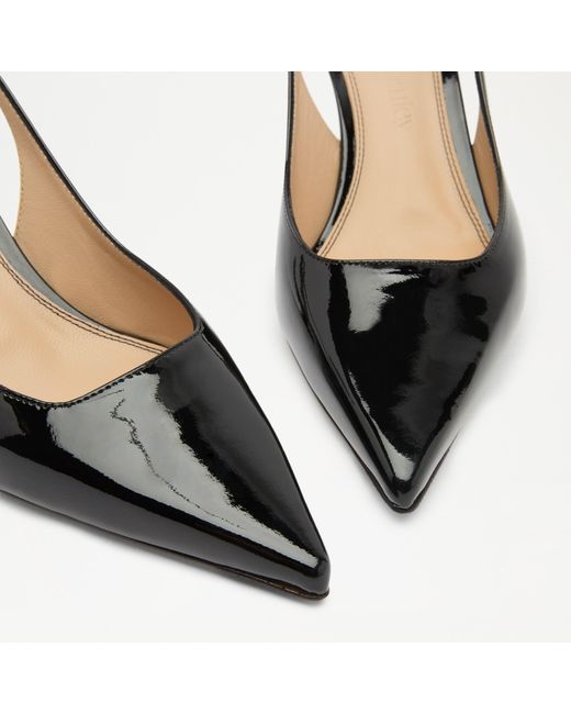 Russell & Bromley Black Slingpoint Sling Back Point Pump