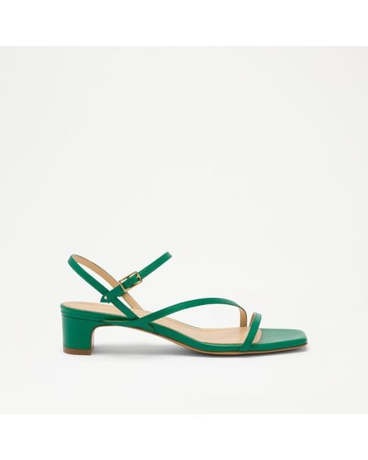 Russell & Bromley Green Collett Strappy Heeled Sandal