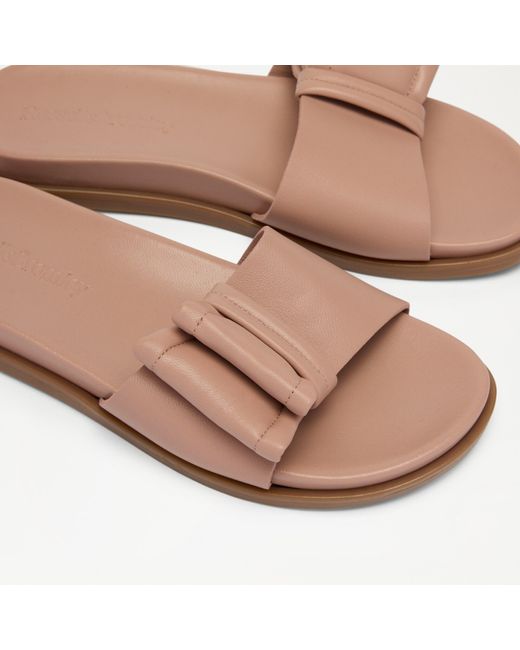 Russell & Bromley Pink Belnie Footbed Bow Slide