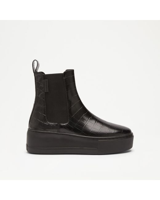 Russell & Bromley Park Way Flatform Chelsea Boot in Black | Lyst UK