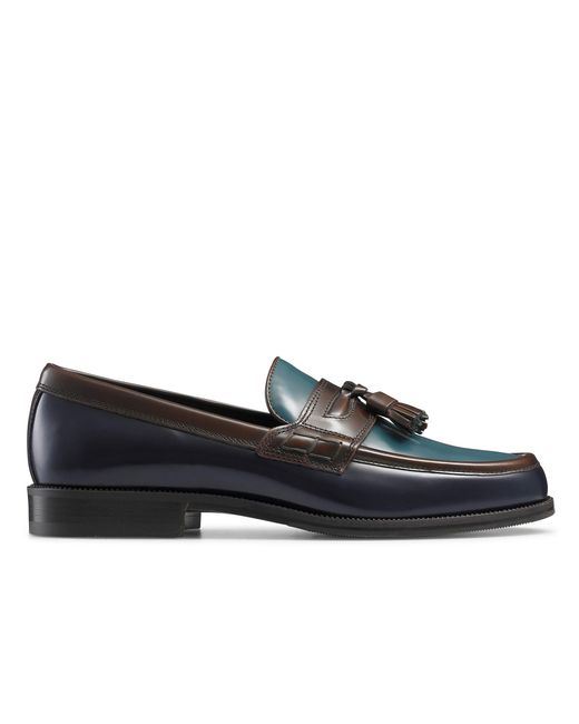Russell & Bromley Blue Keeble 4 Tassel College Loafer