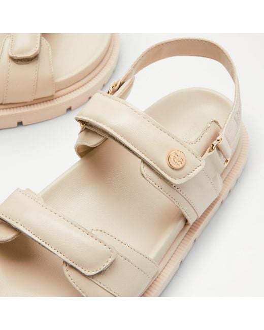 Russell & Bromley White Trax Cleated Sole Sandal