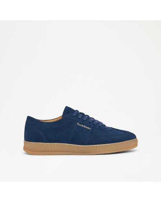 Russell & Bromley Blue Bailey Men's Navy Suede Gum Sole Sneaker for men