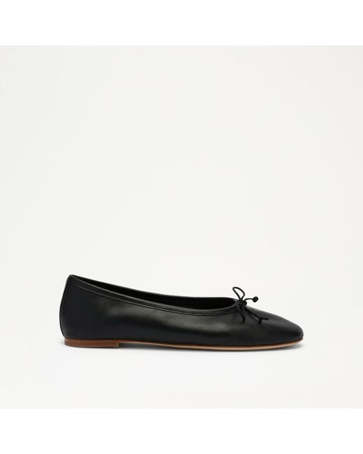 Russell & Bromley Black Fern Soft Classic Ballerina
