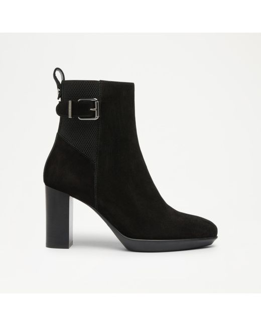 Russell & Bromley Black Roberta Heeled Platform Boot