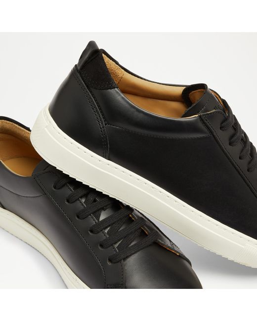 Russell & Bromley Black Relay Classic Trainer for men