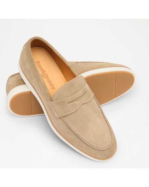 Russell & Bromley Natural Benny Easy Saddle Loafer for men