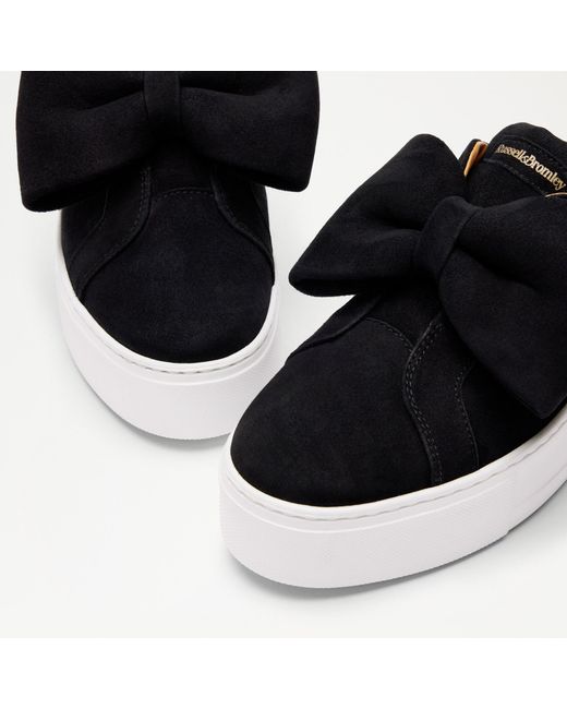 Russell Bromley Park Bow Bow Flatform Trainer in Black Lyst UK