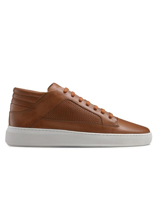 Russell & Bromley Brown Milestone Mid-top Sneaker for men
