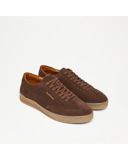 Russell & Bromley Bailey Men's Brown Suede Gum Sole Sneaker for men