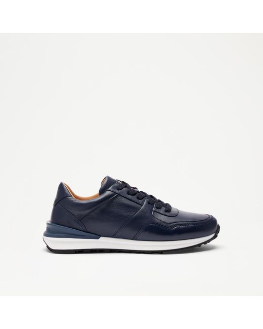 Russell & Bromley Blue Achilles Leather Trainer for men