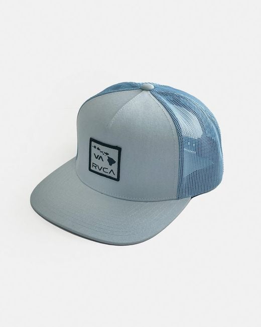 RVCA Blue Islands Patch Trucker for men