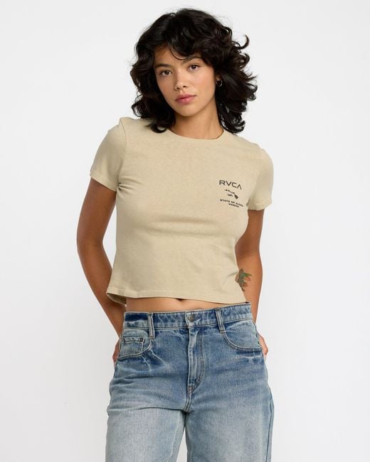 RVCA Blue State Of Aloha 411 Tee