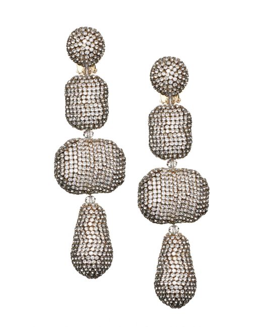 Sachin & Babi Metallic Josephine Crystal Earrings