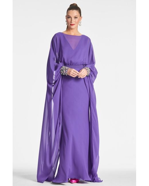 Sachin & Babi Purple Aphrodite Gown