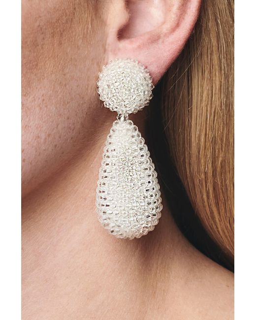 Sachin & Babi White Alena Earrings