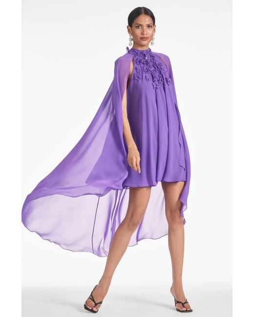 Sachin & Babi Purple Katia Gown